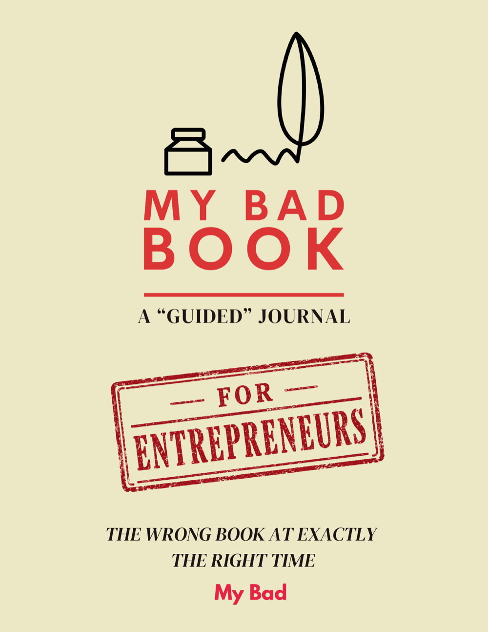 My Bad Book: For Entrepreneurs cover